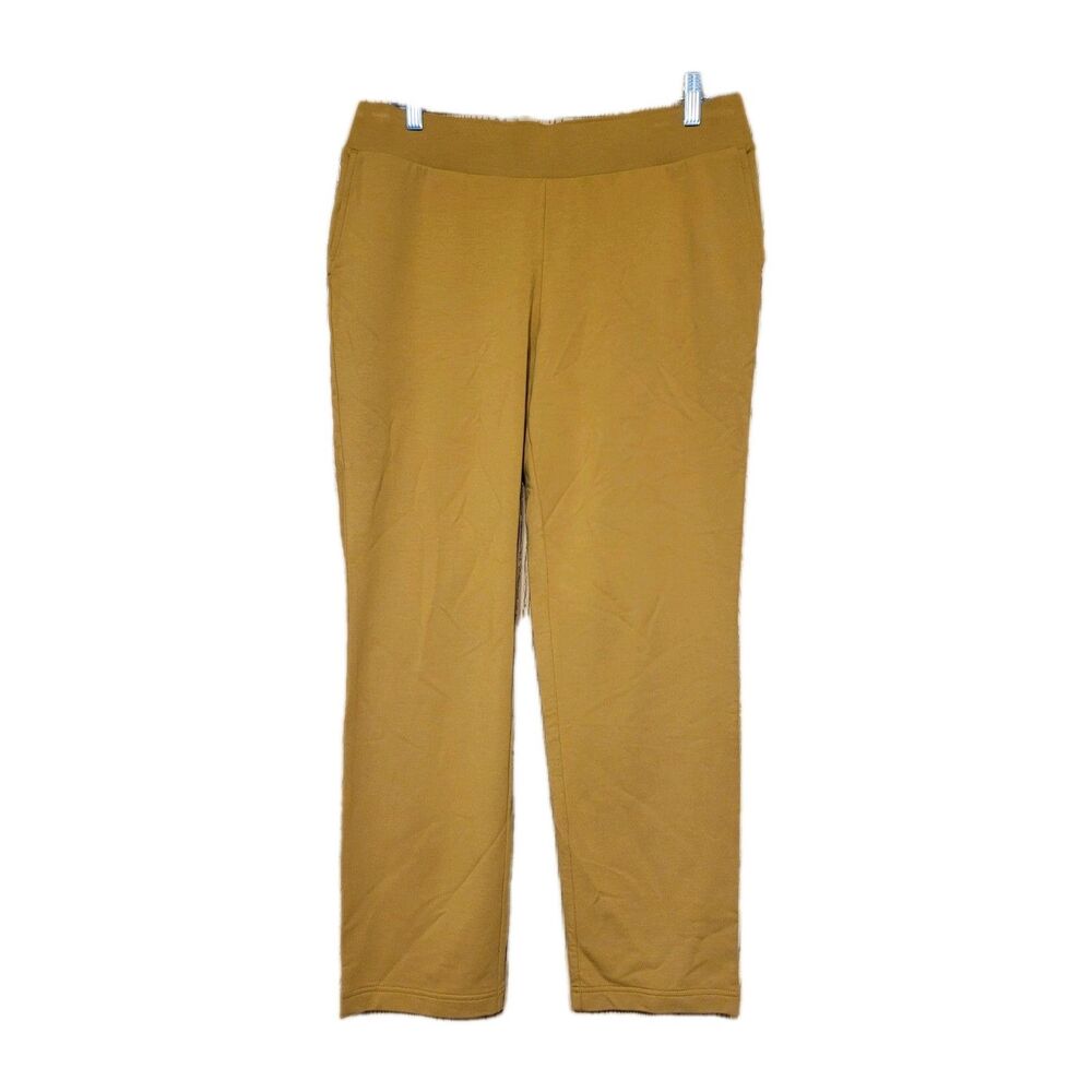 NWT Pure Jill Affinity French Terry Slim Leg Size Medium/P Women's  Mustard